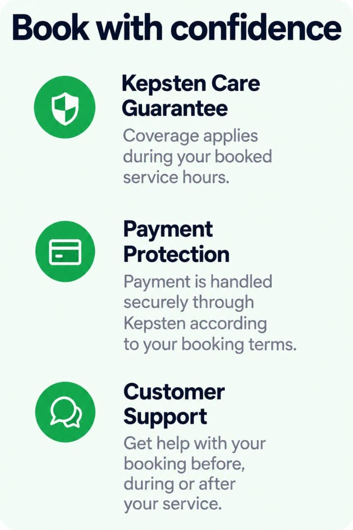 Book with confidence